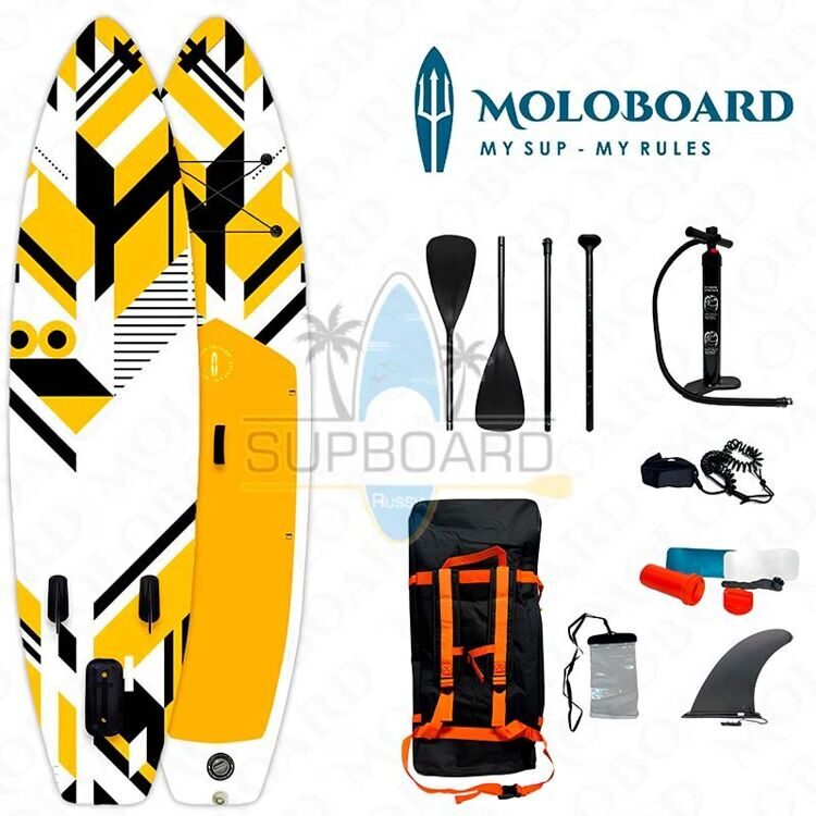 SUP борд MoloBoard Pro Design 12'6 Yellow