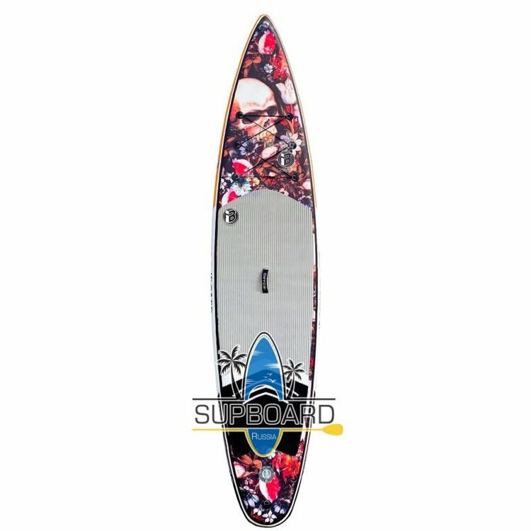 Сап доска для отдыха iBoard PRO 2023 Black Scull 12'6