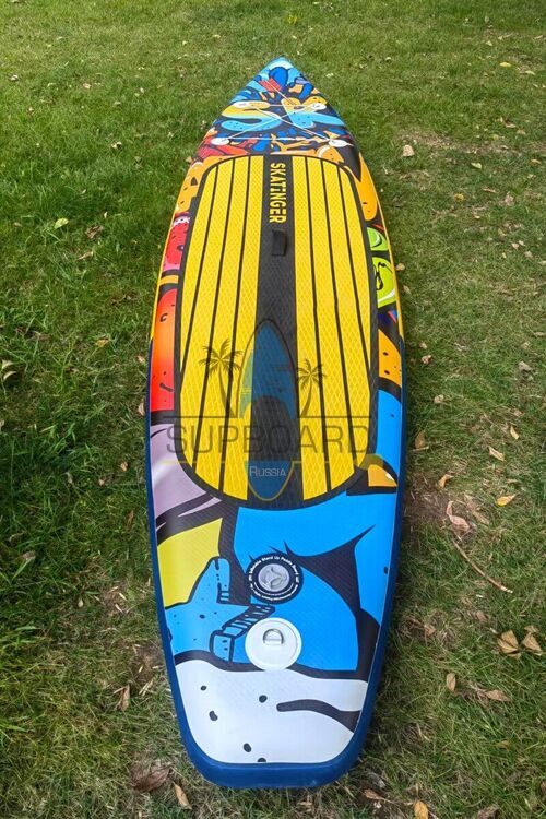 Надувной сапборд Skatinger Graffity Yellow 11'6